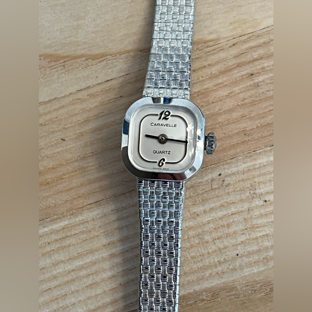 Caravelle by Bulova Ladies Watch Very RARE Vintage Micro Dial Stainless Bracelet